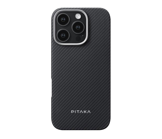 PITAKA Ultra-Slim Case Black/Grey Twill iPhone 16 Pro - 1369564 - zdjęcie